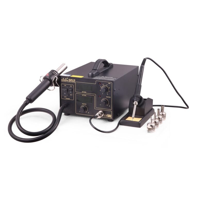 2 in 1 BGA Rework Soldering Station 270W Hot Air Gun 60W Soldering Iron GORDAK 952