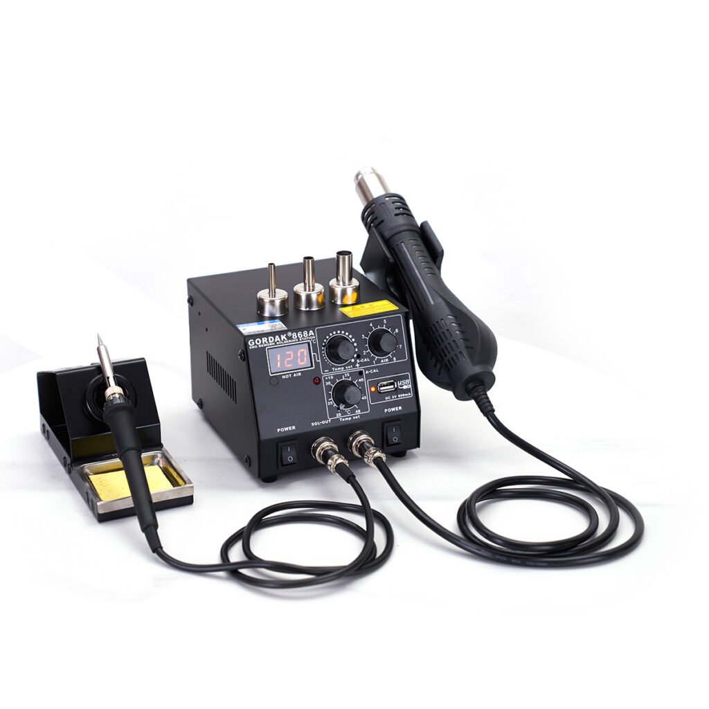 GORDAK 868A 2 in 1 Soldering Station with Digital Display