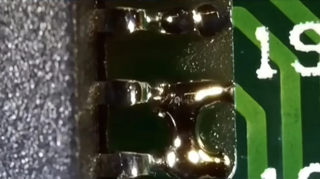 solder bridges
