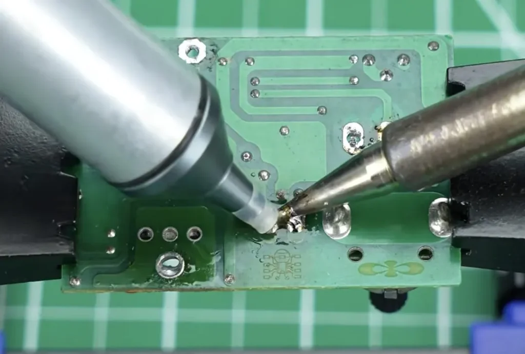Using a Desoldering Pump